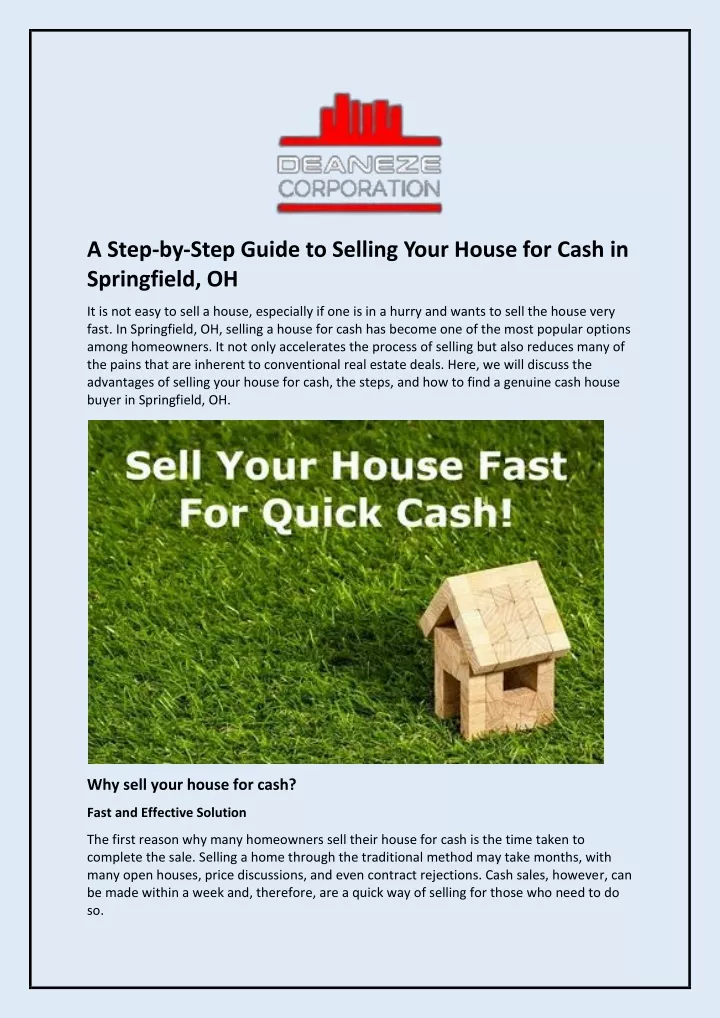 a step by step guide to selling your house