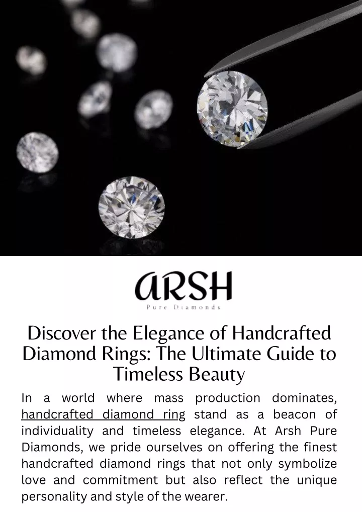 PPT - Discover the Elegance of Handcrafted Diamond Rings The Ultimate ...