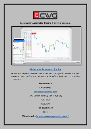 metatrader automated trading cwgmarkets com