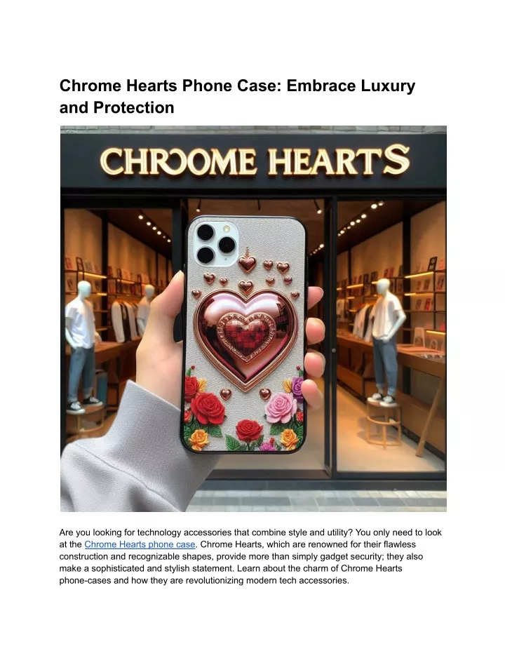 chrome hearts phone case embrace luxury