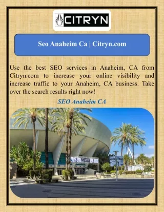 Seo Anaheim Ca  Citryn.com