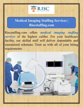 Medical Imaging Staffing Services  Riscstaffing.com