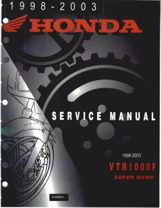 2003 Honda VTR1000F2 SuperHawk Service Repair Manual