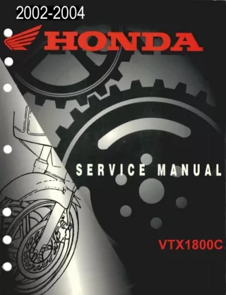 2003 HONDA VTX1800C Service Repair Manual 1