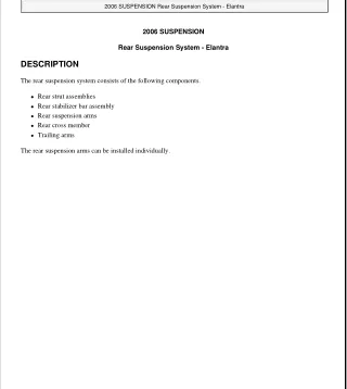 2003 Hyundai Elantra Service Repair Manual