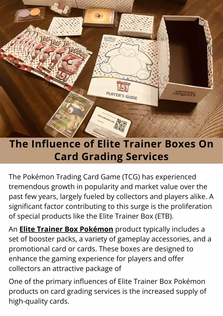 the influence of elite trainer boxes on card