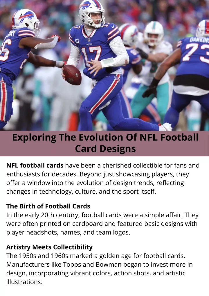 exploring the evolution of nfl football card