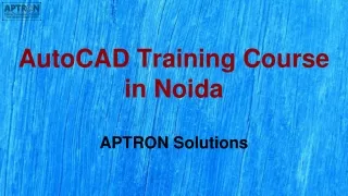 AutoCAD Training Course in