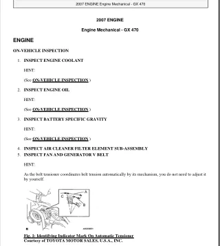 2003 LEXUS GX470 Service Repair Manual