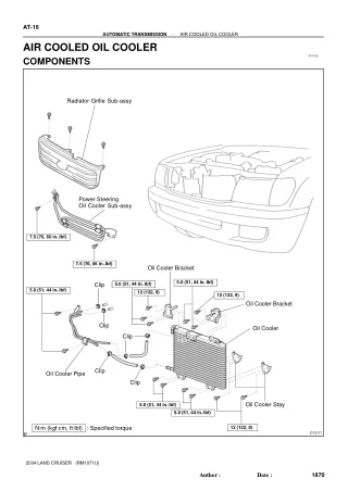 2003 LEXUS LX-470 (LX470) Service Repair Manual