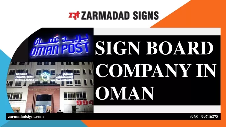 sign board company in oman