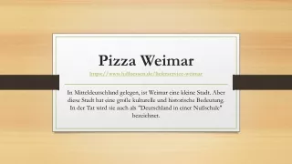 Pizza Weimar