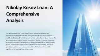 Nikolay Kosov Loan A Comprehensive Analysis