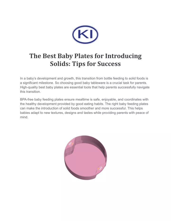 the best baby plates for introducing solids tips