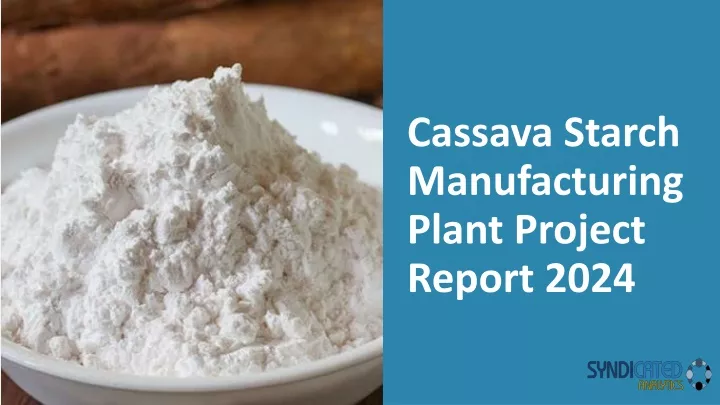 cassava starch manufacturing plant project report 2024