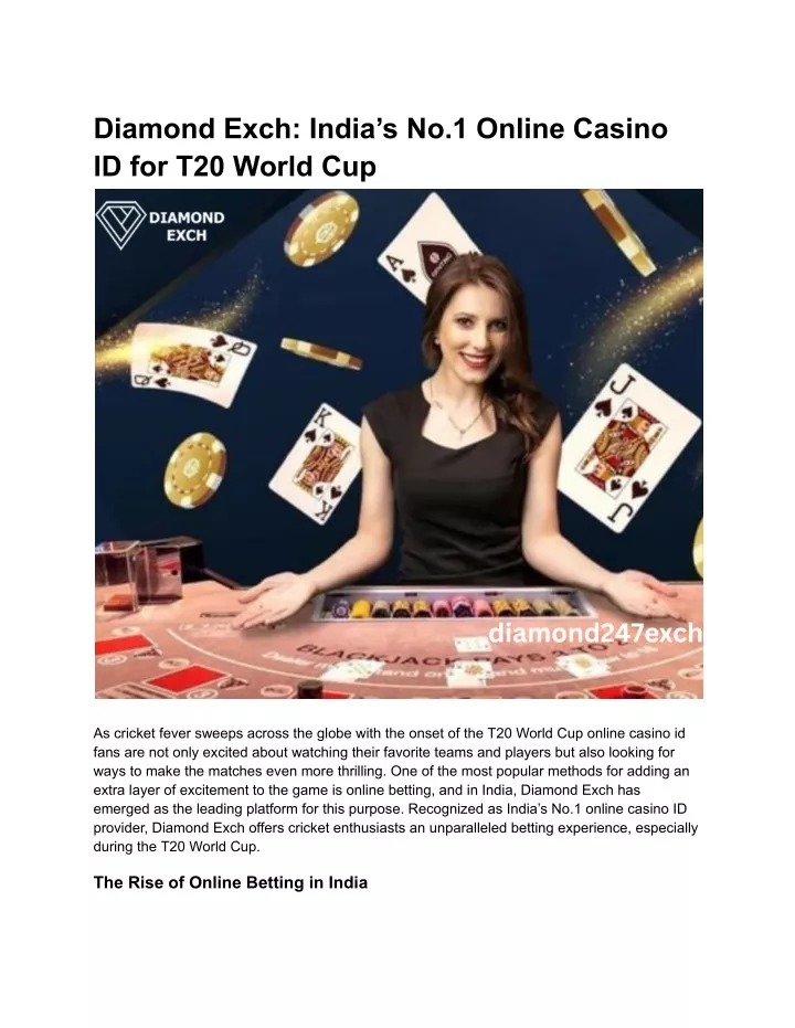 diamond exch india s no 1 online casino