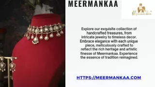 Buy Elegant Gold Plated Necklace Set at MEERMANKAA