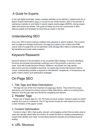 seo expert