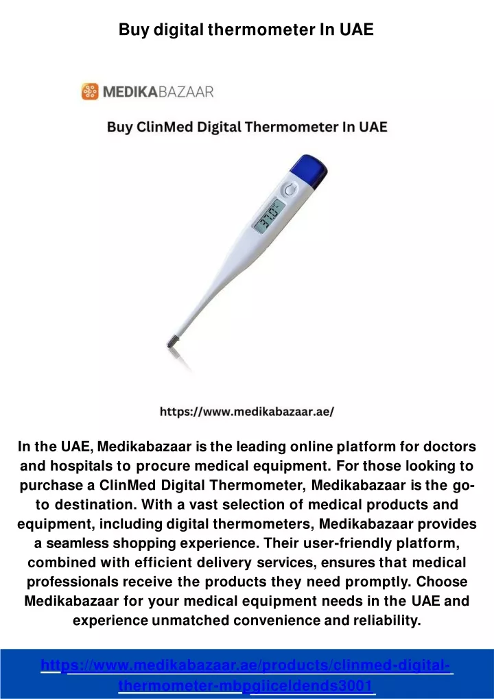 buy digital thermometer in uae