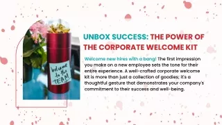 The Perfect Start: A Guide to Corporate Welcome Kits JoyTree Global