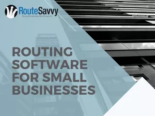 routing software for small business