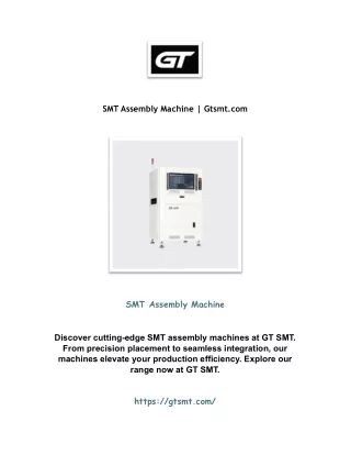 smt assembly machine gtsmt com