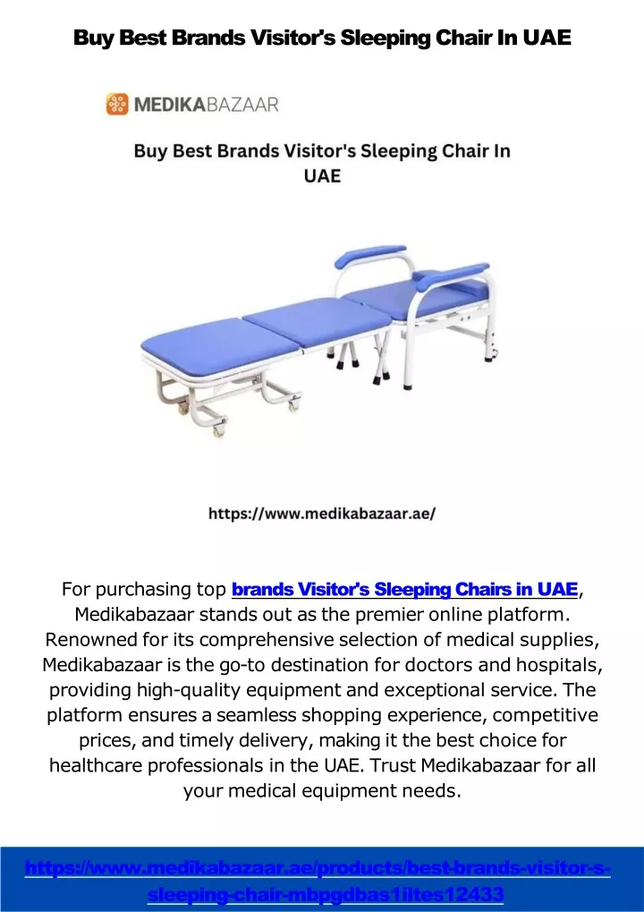 buy best brands visitor s sleeping chair in uae