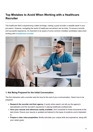 top mistakes to avoid when working with