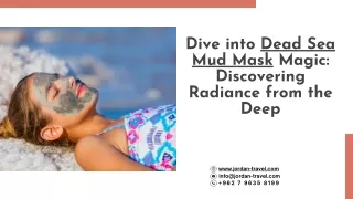 Dive into Dead Sea Mud Mask Magic Discovering Radiance from the Deep