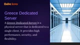 Premium Greece Dedicated Server  Solutions | Onlive Server