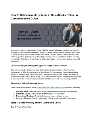 How to Delete Inventory Items in QuickBooks Online_ A Comprehensive Guide