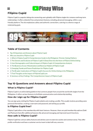 Filipino Cupid
