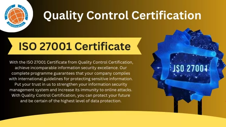 quality control certification