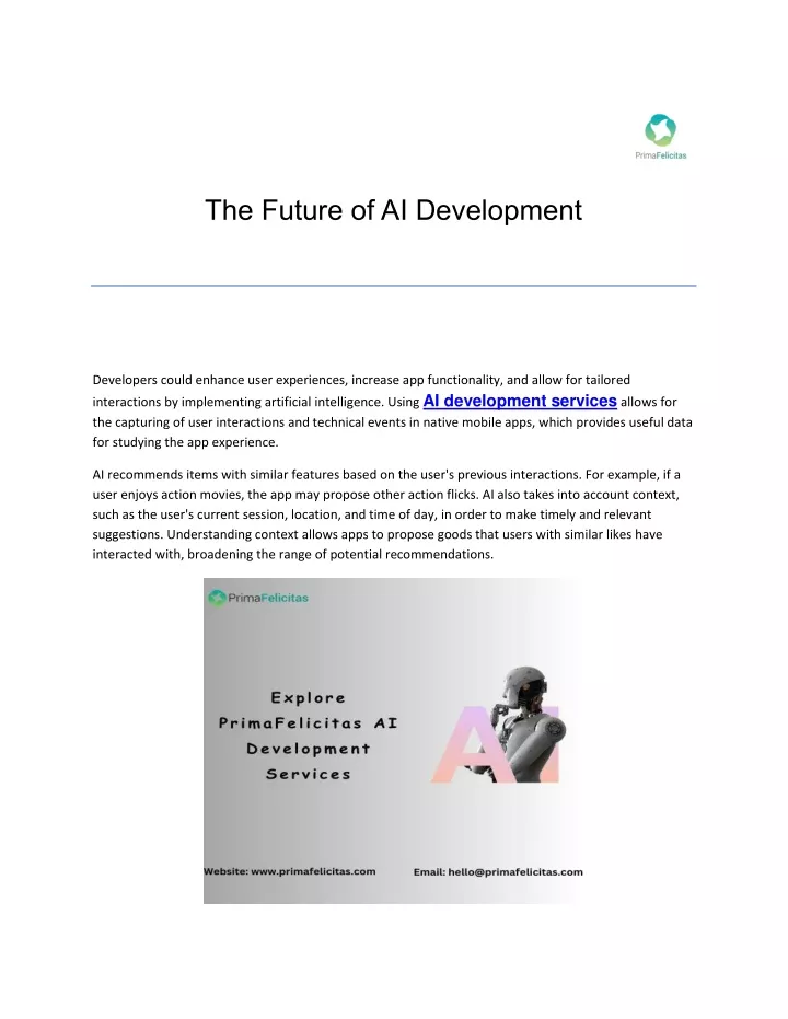 the future of ai development