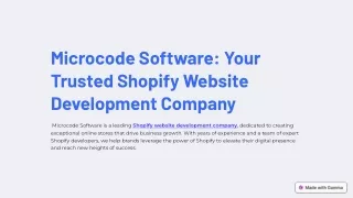 shopify website development company