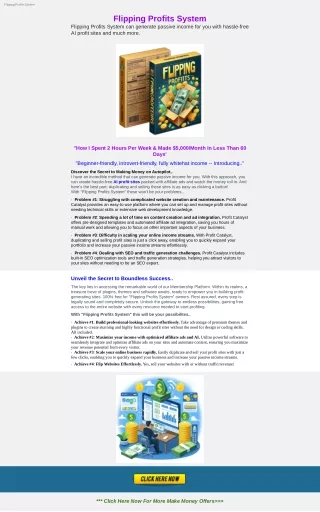 Flipping Profits System