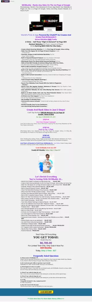 SEOBuddy - Ranks Any Sites On The 1st Page of Google