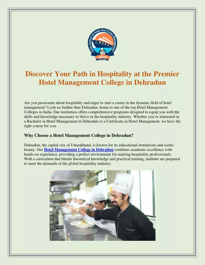 discover your path in hospitality at the premier