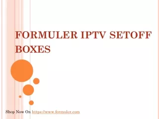 formuler iptv setoff boxes