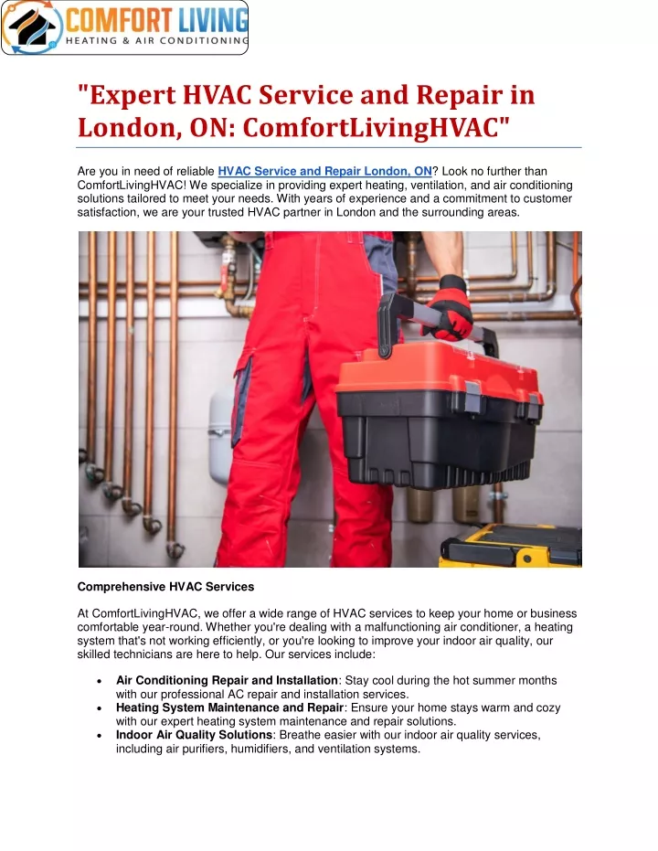 expert hvac service and repair in london