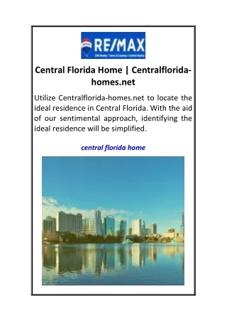 Central Florida Home  Centralflorida-homes.net