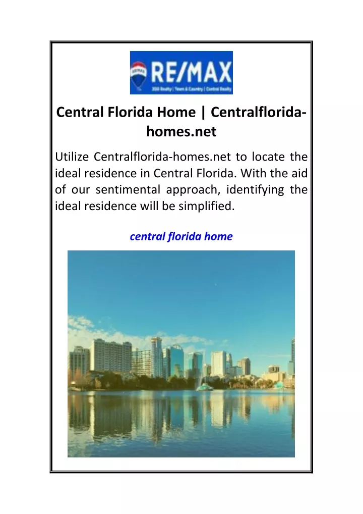 central florida home centralflorida homes net