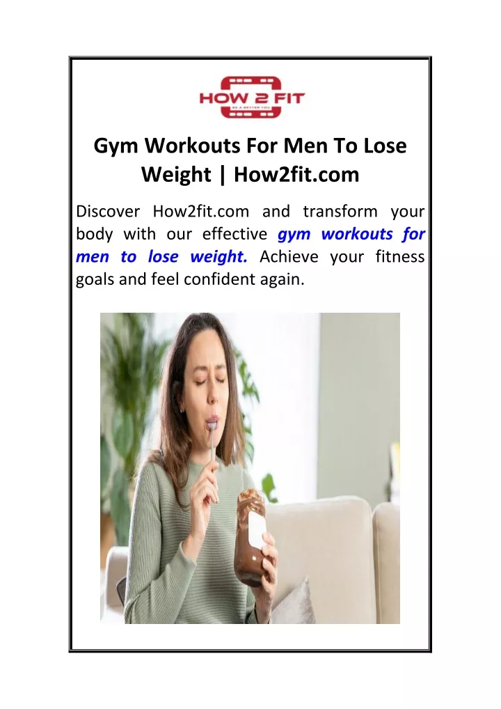 gym workouts for men to lose weight how2fit com