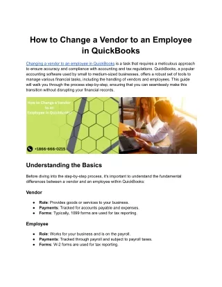 How to Change a Vendor to an Employee in QuickBooks_ A Comprehensive Guide