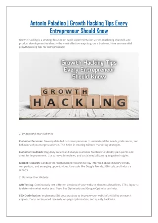 Growth Hacking Tips Every Entrepreneur Should Know