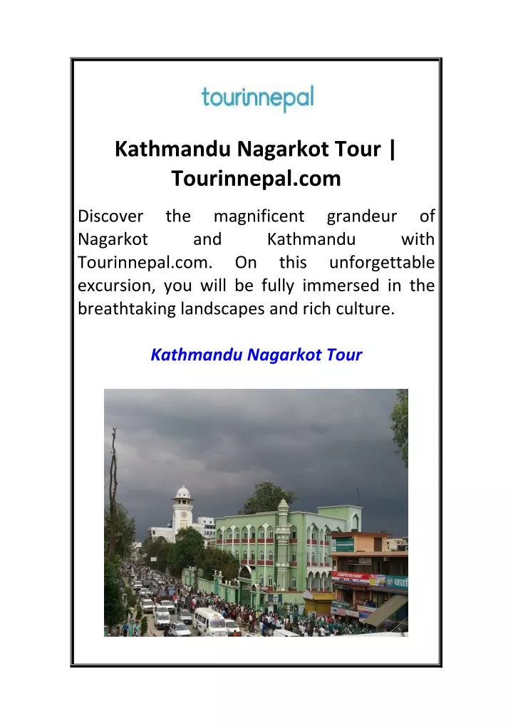 kathmandu nagarkot tour tourinnepal com