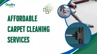 Explore The Best And Affordable Carpet Cleaning Services