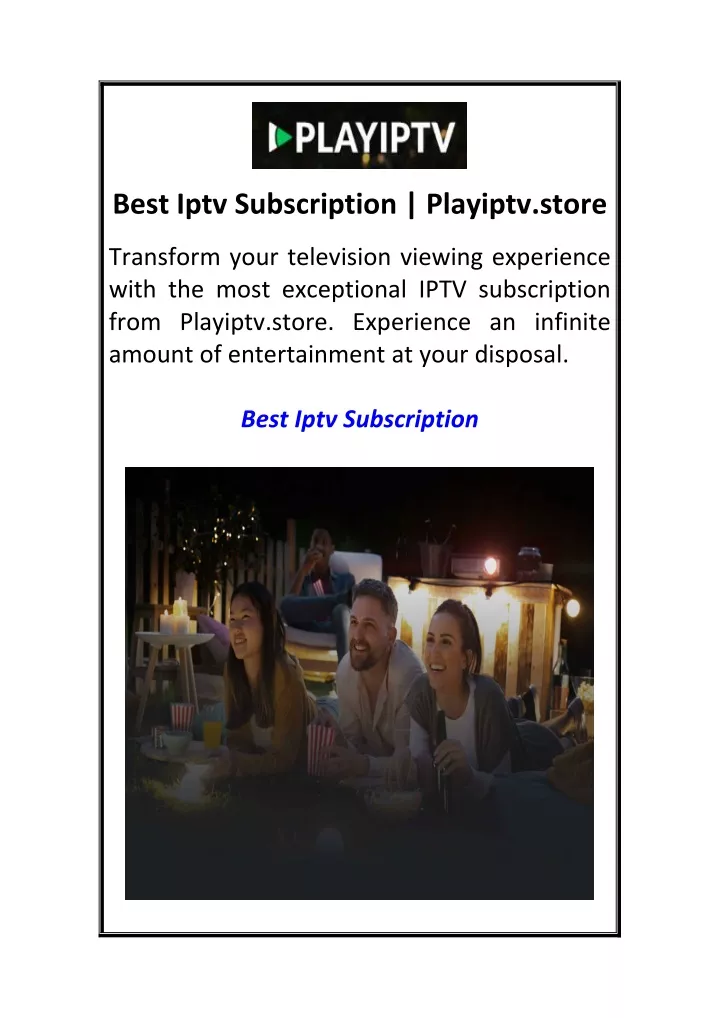 best iptv subscription playiptv store