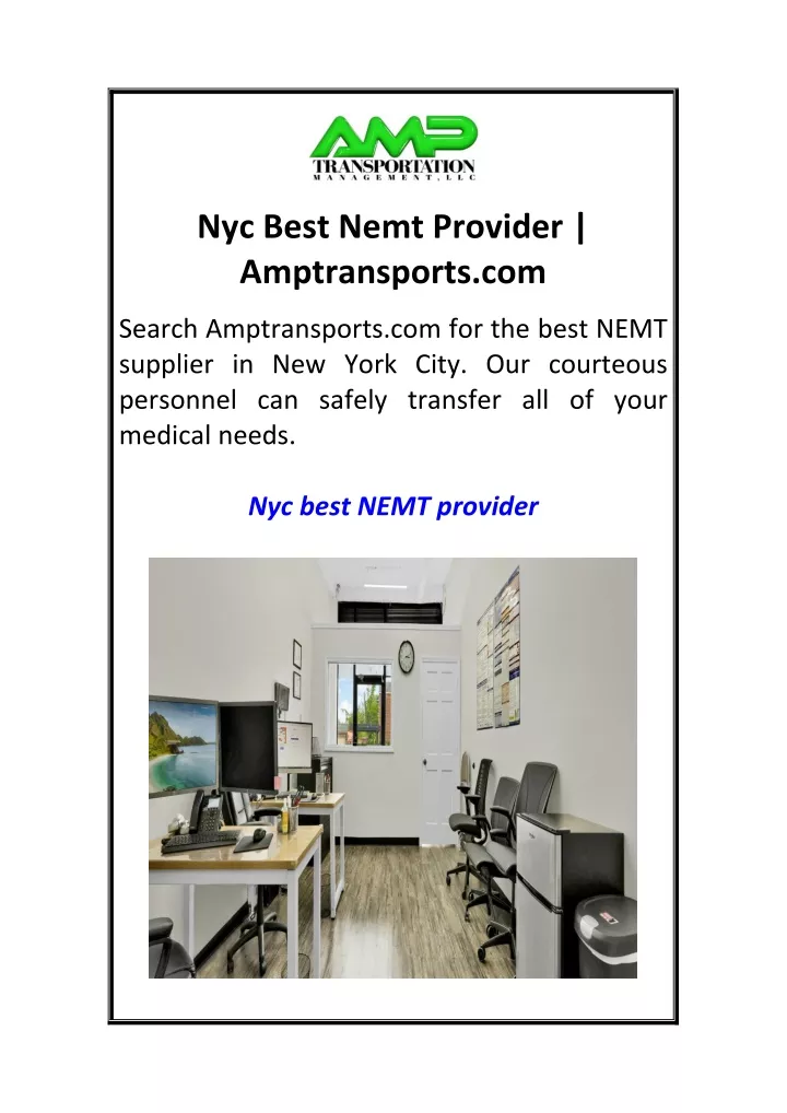 nyc best nemt provider amptransports com