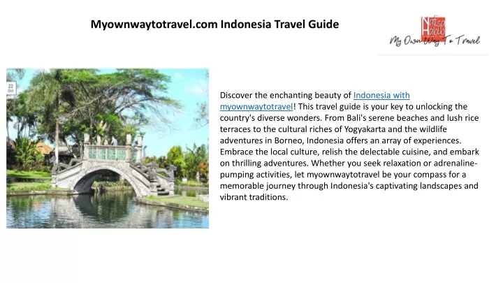 myownwaytotravel com indonesia travel guide